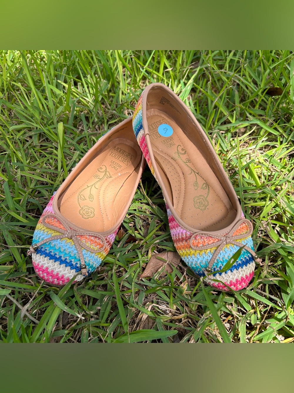 Mootsies Tootsies Multicolor Crochet Ballet Flats